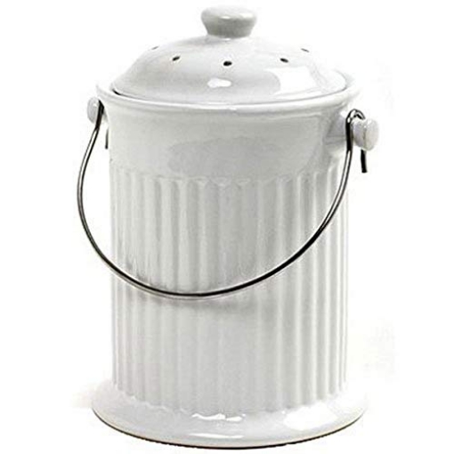 Picture of NORPRO 93 Norpro, White , 1 Gallon Ceramic Compost Keeper, One Size (EA)
