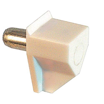 Picture of Prime U 10161 Slide-Co 241943 5 mm. Metal/Plastic Shelf Peg, White (8 Pack) (EA)