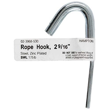 Picture of ACE TRADING - BH 10 02-3968-530 Hampton Small Zinc-Plated Silver Steel 2.5625 in. L Rope Binding Hook 175 lb. 1 pk (PK-10-EA)