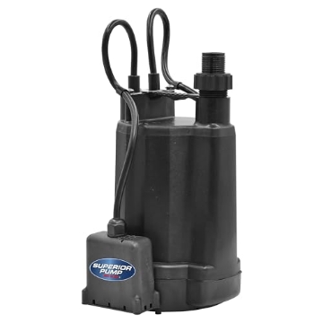 Picture of SUPERIOR PUMP 91246 Superior Pump 91246 1800GPH Thermoplastic Automatic Utility Pump, 1/4 HP (EA)