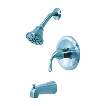 Picture of OakBrook 874X-5004 OakBrook Coastal Single Handle Tub and Shower 1 Handle Brushed Nickel Brass Tub and Shower Faucet (EA)