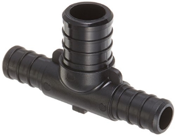 Picture of FLAIR-IT 32823 Ecopoly 32823 PEX Tee, 1/2" x 1/2" x 3/4", 0.75" ID, Crimp, Plastic (Pack of 5) (EA)