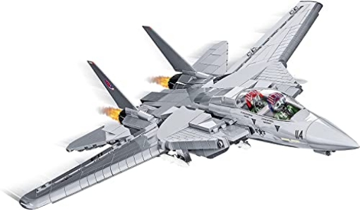 Picture of COBI TOYS LLC COBI-5811A COBI Top Gun F-14A Tomcat Fighter Plane - 1:48 Scale 754 Piece Building Set with Maverick and Goose Figures (EA)