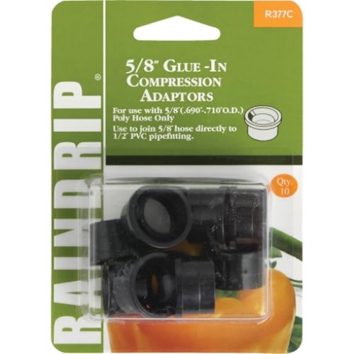 Picture of Rain Drip R377CT Raindrip Compression Adaptors 5/8" Black (EA)