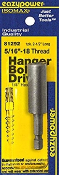 Picture of Eazy Power 81292 Eazypower 81292 5/16" -18 Thread Hanger Bolt Driver (1 Pack) (EA)