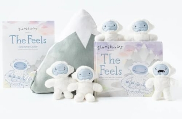 Picture of SLUMBERKINS INC BBB-PLW-MOUNT Slumberkins The Feels Set - Includes 5 Mini Feels Plush Toys, Interactive Story Book, & Slumberkins Mountain Pillow for Easy Storage - Social Emotional Tools for Ages 0+ (EA)