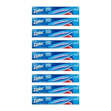 Picture of Ziploc 665258 Ziploc Freezer Bags, 2 Gallon, 10 CT (Pack - 9) (PACK-9-BX)