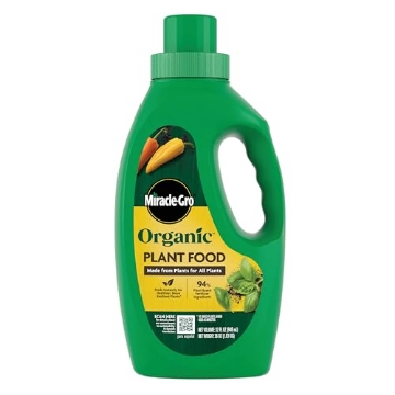 Picture of Miracle Gro 3035806 Miracle-Gro Organic Plant Food, Made from Plants for All Plants, Use with Indoor or Outdoor Container Plants and In-Ground Gardens, OMRI Listed, 32 oz. (EA)