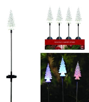 Picture of Alpine Dairy, Inc. SOT353BB-CC-TM Alpine Assorted Christmas Tree Yard Stake20 (PK-20-EA)
