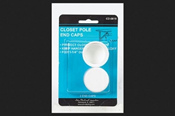 Picture of JOHN STERLING CD-0019 Knape & Vogt John Sterling CD-0019 Closet Pole End Caps, White (EA)