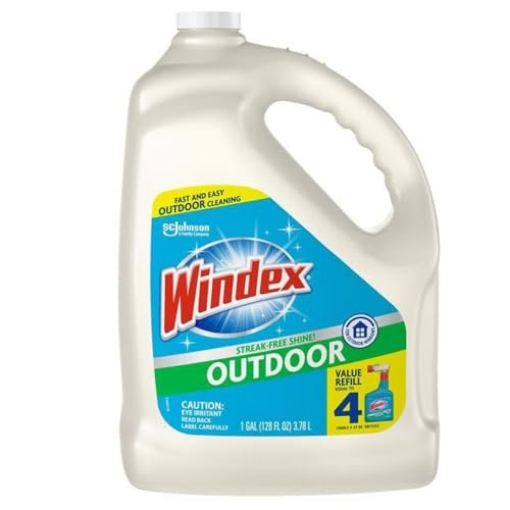 Picture of Windex 00300 Windex Original Scent Outdoor Glass Cleaner 128 ounce Liquid - Total Qty: 44 (PK-4-EA)