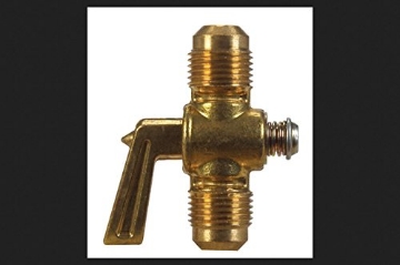 Picture of JMF COMPANY 41268 JMF Ground Plug Valve 3/8" Flare Yellow Brass Bagged 30 Psi (EA)