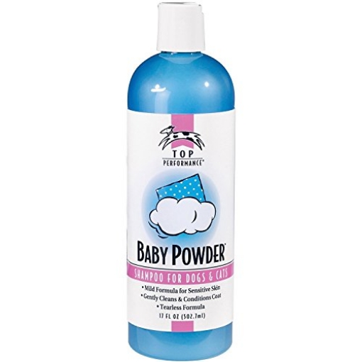 Picture of TOP PERFORMANCE TP566 17 Top Performance Baby Powder Pet Shampoo in 17 Oz. Size for Bathing Puppies and Kittens – Helps Pets with Skin Conditions (EA)