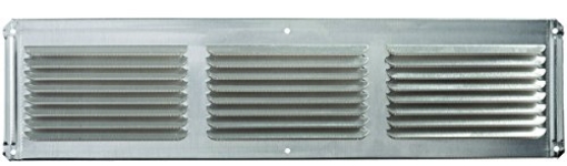 Picture of LL BUILDING PRODUCTS EAC16X4 Master Flow 4 in. H x 16 in. W x 16 in. L Galvanized Mill Aluminum Undereave Vent (EA)