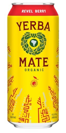 Picture of YERBA MADRE FG-04-00745 Guayakí Yerba Mate, Energy Drink Alternative, Organic Revel Berry Flavor, 15.5 Oz, 150mg Natural Caffeine, Smooth Energy & Focus (PK-12-EA)