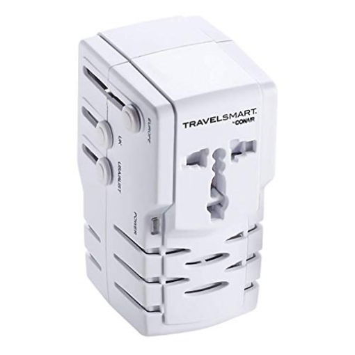 Picture of TRAVEL SMART TS253XR Conair Voltage Converter and Universal Travel Adapter, European Travel Plug Adapter, Univerasal Adapter Plug Converter for Travel, 1 Piece Set (EA)