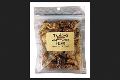 Picture of DOLLINS PECAN CO INC 7304240002 Durhams Honey Toasted Pecans 5.5 Oz. Bagged - Case of: 12 (PK-12-EA)