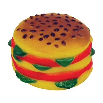 Picture of Boss Products Usa Llc 52981 Boss Pet 52981 Vinyl Hamburger Dog Toy with Squeaker (EA)