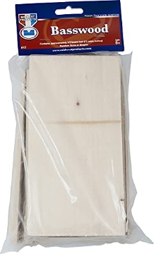 Picture of SAUNDERS MIDWEST LLC 17 Midwest Products Co. Midwest Products Project Woods Basswood Economy Bag (EA)