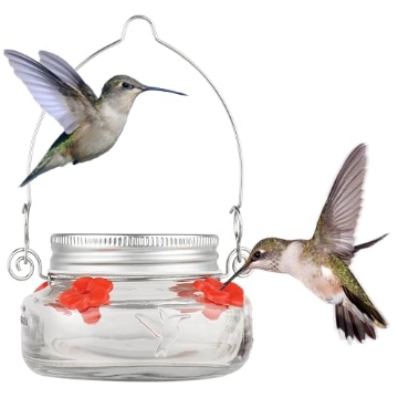 Picture of NATURES WAY BIRD PRODUCTS LLC MJF1-TRAY Nature's Way Bird Products MJF1 Nature's Way Mason Jar Hummingbird Dish Feeder, Clear (EA)