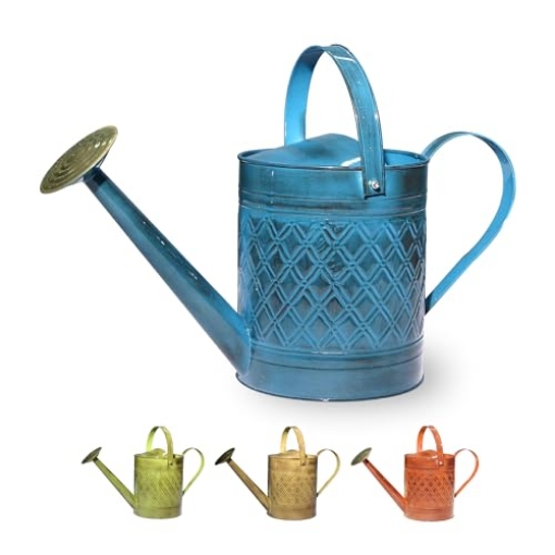 Picture of ROBERT ALLEN MPT01503 Robert Allen Home & Garden MPT01503 Robert Allen MPT011503 Wexley Metal, 2 Gallon, Mountain Waves 5 Gallon Watering can, 2 gal (EA)