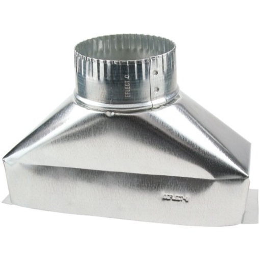 Picture of DEFLECTO DGT34 Deflect-O Jordan 4 in. Dia. x 10 in. L Galvanized Steel Duct (EA)