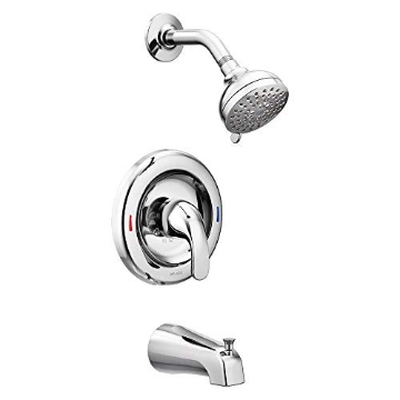 Picture of Moen 82603 Moen 82603 Tub & Shower Adler 1-Handle 4-Spray Tub and Shower Faucet with Valve in Chrome (EA)