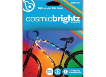 Picture of BRIGHTZ L2514 Brightz CosmicBrightz LED Bike Frame Rope Light, Multi-Color - 6.5-Foot String Rope - Battery-Powered with On/Off Switch - Ultra Bright Color Keeps Your Ride Fun and Safe for Kids, Teens, & Adults (EA)