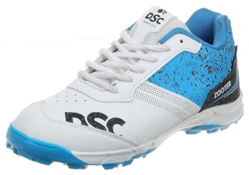 Picture of OCI Electric  DSC Zooter Mens Cricket Shoes (Color: White-Blue), Size: 10 US / 9 UK / 43 EU (EA)