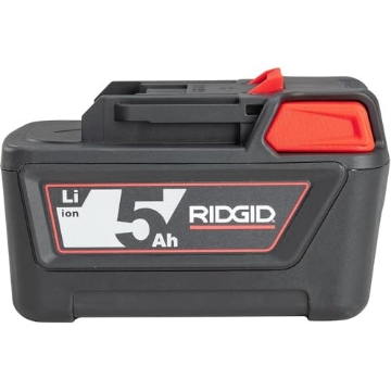 Picture of Ridge Tool Company 56518 RIDGID 56518 18V 5.0Ah Advanced Lithium Battery, Built-In LED Indicators, Compatible with RP350, RP340, RE6, RE600, RE60, CS65x, CS12x, CS6x Versa (EA)