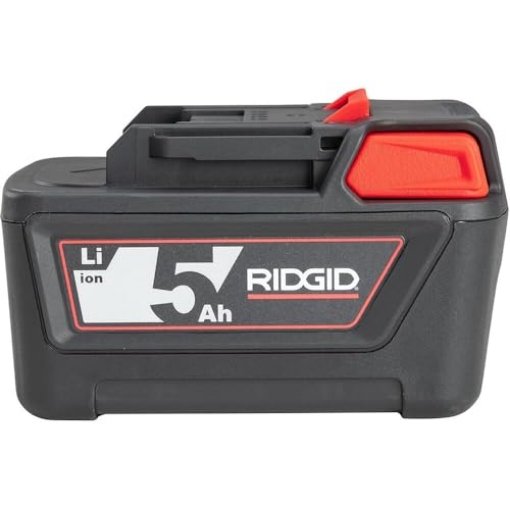 Picture of Ridge Tool Company 56518 RIDGID 56518 18V 5.0Ah Advanced Lithium Battery, Built-In LED Indicators, Compatible with RP350, RP340, RE6, RE600, RE60, CS65x, CS12x, CS6x Versa (EA)