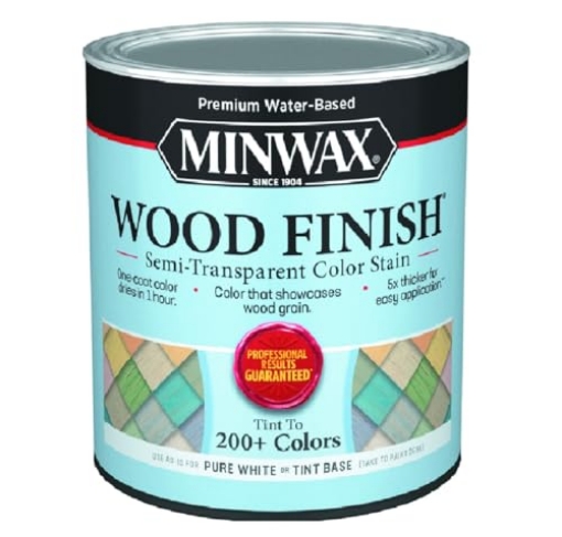 Picture of Minwax 117100000 Minwax® Wood Finish® Semi-Transparent Color Stain, Tint Base, Quart (PK-4-EA)
