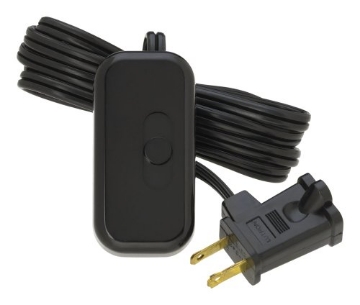 Picture of LUTRON ELECTRONICS CO TTCL-100H-BL Lutron Credenza LED+ 100-Watt Plug-In Lamp Dimmer Switch, TTCL-100H-BL, Black (EA)