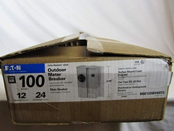 Picture of Eaton Brothers Corp. MBE1224B100BTS Eaton Mbe1224B100Bts Br Outdoor Main Breaker Meter and Panel House Combo, 100 Amp, 12 to 24 Circuits (EA)