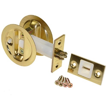 Picture of L E JOHNSON PRODUCTS INC 15213PK1 Johnson Hardware Brass Pocket Door Privacy Lock (EA)