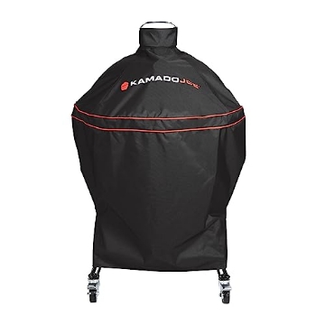 Picture of Premiertek.net, LLC BJ-GC24BWFS Kamado Joe Big Joe Series 24-inch Ceramic Charcoal Grill and Smoker Durable Polyester Grill Cover with Adjustable Buckle, Waterproof, in Black, Model BJ-GC23BWFS (EA)