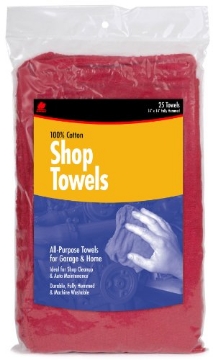 Picture of BUFFALO TECHNOLOGY 62013C Buffalo Industries Red Shop Towels Bag, 25-Pack (EA)