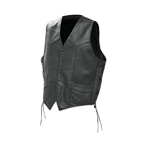 Picture of Bf Systems BKVSLB2X Rocky Mountain Hides Solid Genuine Buffalo Leather Vest - 2X (EA)