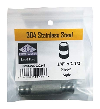 Picture of SMITH-COOPER 4632100230 Smith-Cooper International Nipple SS 1/4 X 2.5 (EA)