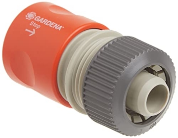 Picture of Garden Pearls 32914 GARDENA (32914) 5/8" Accessory Hose Repair Connector with Water Stop (EA)