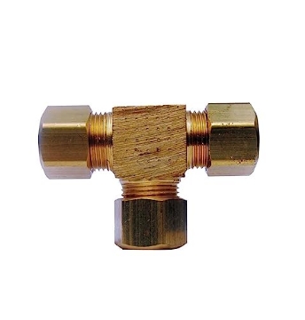 Picture of ACE TRADING - ZW 6JC126310701020 HOMEPLUS+ 5/8 in. Compression X 5/8 in. D Compression Yellow Brass Tee (PK-5-EA)