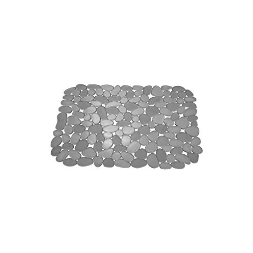 Picture of IDESIGN 60063 iDesign Pebblz Kitchen Sink Protector Mat, 0.1" x 13.6" x 10.7" ,Graphite (EA)