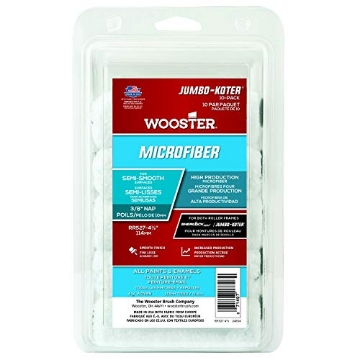 Picture of WOOSTER RR527-4 1/2 Wooster RR527-4 1/2 Microfiber Paint Roller, 4.5 Inch, White (EA)