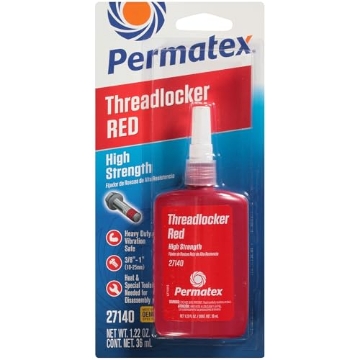 Picture of Permatex 27140 Permatex 27140 High Strength Threadlocker Red, 36 ml (EA)