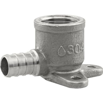 Picture of BOSHART INDUSTRIES PE-PS-DE05 1/2" PEX x 1/2" FPT Drop Ear Elbow - Stainless Steel (EA)