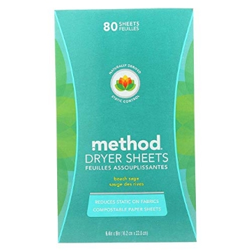 Picture of Method Products, Inc 16497 Method Beach Sage Scent Dryer Sheets 80 pk6 (PK-6-EA)