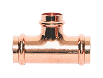 Picture of NIBCO INC 9098550PCU Mueller Streamline Streamline 3/4 in. Press x 3/4 in. Dia. Press Copper Tee (EA)