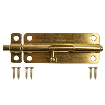 Picture of National/Spectrum Brands N151-761 Barrel Bolt 5 Brass (PK-5-EA)