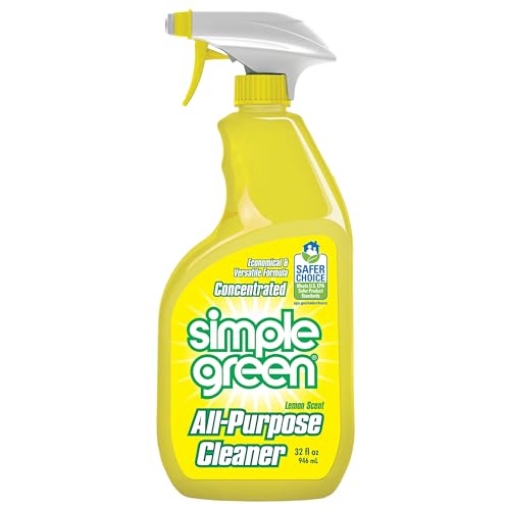 Picture of Simple Man Products 3010001214003 Simple Green 14003 All-Purpose Cleaner, Lemon Scent, Trigger Spray, 32 Ounces (EA)