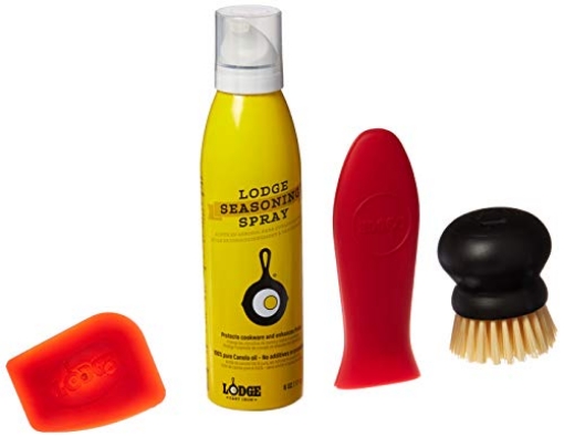 Picture of Lodge Cast Iron A-CAREC1 Lodge Seasoned Cast Iron Care Kit 5-Piece Set, One Size, Assorted (EA)